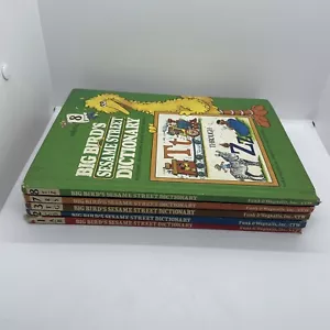1981 SESAME STREET BIG BIRD'S DICTIONARY 5 Books -incomplete Set - Picture 1 of 6