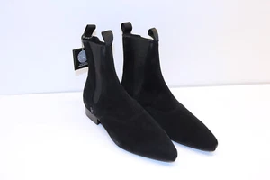 Steelground Schuhe schwarz Wildleder mit flacher Sohle UNISEX chelsea boots - Bild 1 von 17