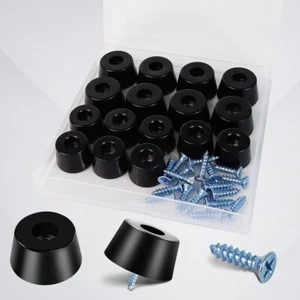 16 PCS Rubber Non Slip Feet for Cutting Board with Stainless Washer Screws, f... - Picture 1 of 7