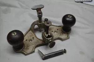 VINTAGE STANLEY No 71 ROUTER PLANE, ROSEWOOD HANDLES, DEPTH STOP, USA - Picture 1 of 6