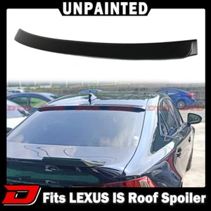 2020 Fit For LEXUS IS250 IS350 3rd Sedan Rear D Type Roof Spoiler Unpainted ABS - Foto 1 di 5