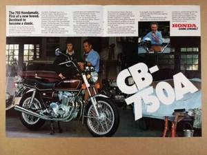 1977 Honda CB750-A Hondamatic Motorcycle vintage print Ad - Picture 1 of 1