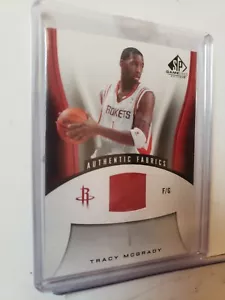Tarjeta Tracy McGrady de los Houston Rockets edición usada de juego 06-07 SP - Imagen 1 de 2