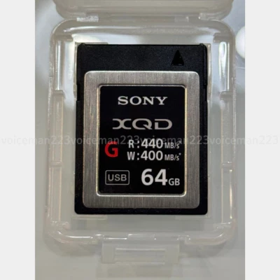 Tarjeta de memoria Sony XQD serie G 64 GB - QDG64EJ QDG64F Foto 1 de 4