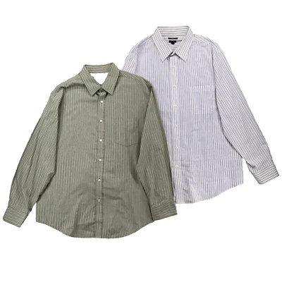 LOTE (2) Camisas de Vestir Croft & Barrow Para Hombre 17.5 34/35 Carrera Academia Preppy Corp Foto 1 de 4