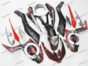 Fit for 2017-2021 XMAX300 Matt Black Red ABS Injection Mold Bodywork Fairing Kit - Picture 1 of 9