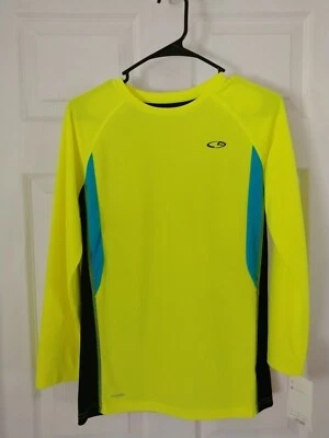Camisa CHAMPION Duo Amarilla Seca Manga Larga Jóvenes Niños. Talla L 12-14 Nuevo Foto 1 de 4