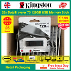 25x Kingston DataTraveler 70 128GB USB-C Flash Memory Stick, FREE NEXT DAY DELIV