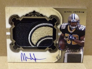 11 2011 National Treasures BLACK Mark Ingram LOGO Patch Autograph RC Rookie /25 - Picture 1 of 2