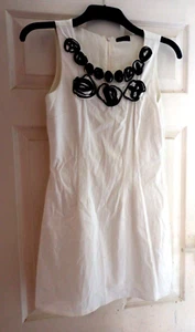 Vero Moda Größe 8 - 36 - weißes Damenkleid 60er Jahre Vibe Style - knielang - Bild 1 von 2