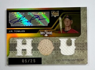 2006 Topps Triple Threads #151 J.R. Towles Auto Relic 5/25 AR84 - Image 1 of 2