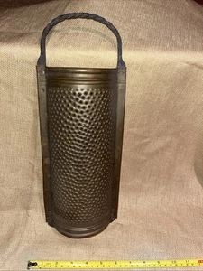 Vintage Brass Cheese Grater. Twisted Handle. Old Rivets. - Picture 1 of 5