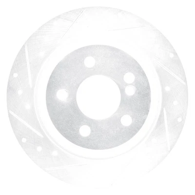 For Mercedes-Benz CL500 03-06 Brake Rotor DFC Premium Drilled & Slotted Rear - Imagem 1 de 4