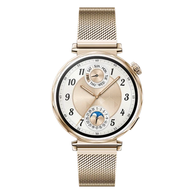 Huawei Watch GT5 41mm gold Smartwatch, 352 ppi, AMOLED Farbdisplay, 5 ATM