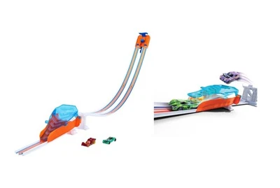 2020 Hot Wheels Flying Customs Drop Race Jump Track Set Complete No Cars or Box - Image 1 of 4