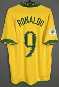 HERREN BRASILIEN BRASIL NATIONAL 2006/2008 RONALDO FUSSBALL SOCCER SHIRT TRIKOT GRÖSSE L - Bild 1 von 10