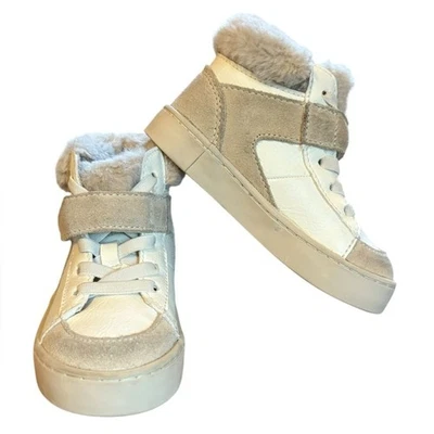 Zara Beige Faux Fur Lined Sneakers Toddler Girls Size EUR 23 US Size 6.5 to 7 - Image 1 of 4