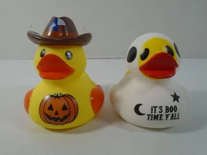 2--TEXAS ESSENTIALS HALLOWEEN--BOO TIME & LIL PUMP WUBBY DUCKYS (NEW) - Picture 1 of 5