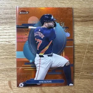 JOSE ALTUVE 2025 TOPPS FINEST UNCOMMON ORANGE REFRACTOR ASTROS /20 COLOR MATCH - Picture 1 of 3