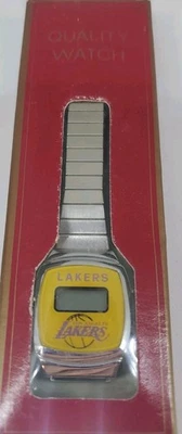 Reloj digital de cuarzo vintage nuevo en paquete LOS ANGELES LAKERS MUJER PLATA Foto 1 de 3