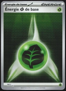 Carte Pokémon Énergie Plante de base 017 Holo   Foudre Noire Français - Picture 1 of 2