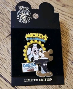 Disney WDW Mickey Mouse Philharmagic Dress Rehearsal Pin* Collectible LE of 1500 - Picture 1 of 6