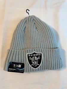 Las Vegas Raiders New Era NFL / Core Classic gefütterte Strickmütze grau Beanie - Bild 1 von 5