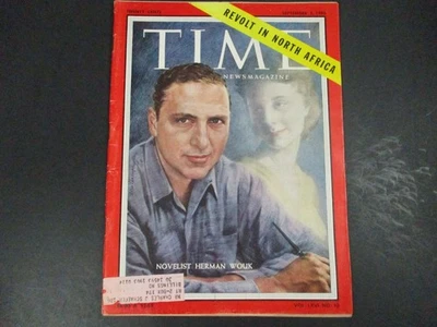 TIME Magazine September 5 1955 Vol LXVI No 10 Herman Wouk Revolt Africa - Image 1 of 4