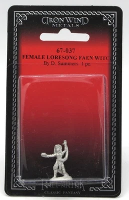 Ral Partha 67-037 Female Loresong Faen Witch (Arcana Evolved) Wizard Sorceress - Image 1 of 3