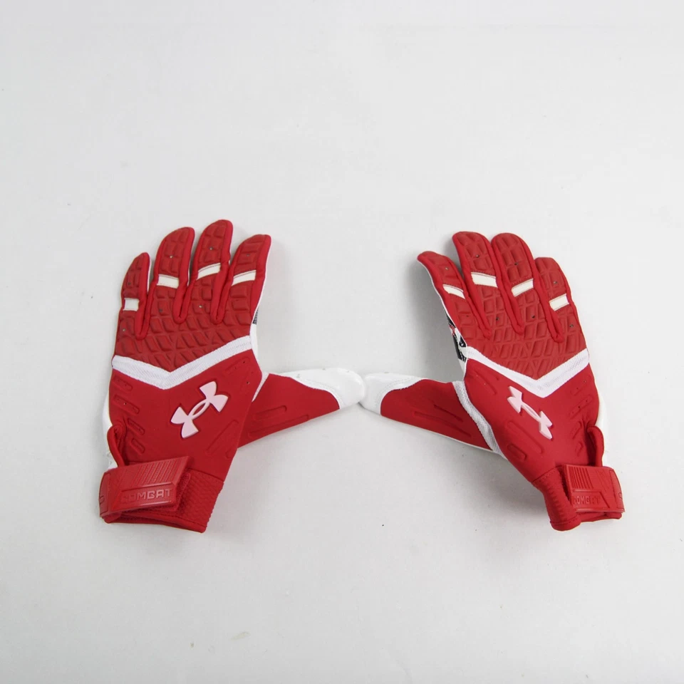 Texas Tech Red Raiders Under Armour Gloves - Lineman Men's Red/White New - Image 1 of 1
