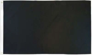10 x "BLACK" flag 2x3 ft polyester banner sign solid color negro - Picture 1 of 5