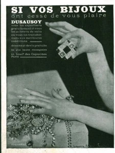 Publicité ancienne bijou Dusausoy 1961 issue de magazine - Picture 1 of 1