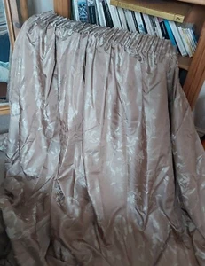 Faux Silk Oriental Flower Print Curtains - Picture 1 of 3
