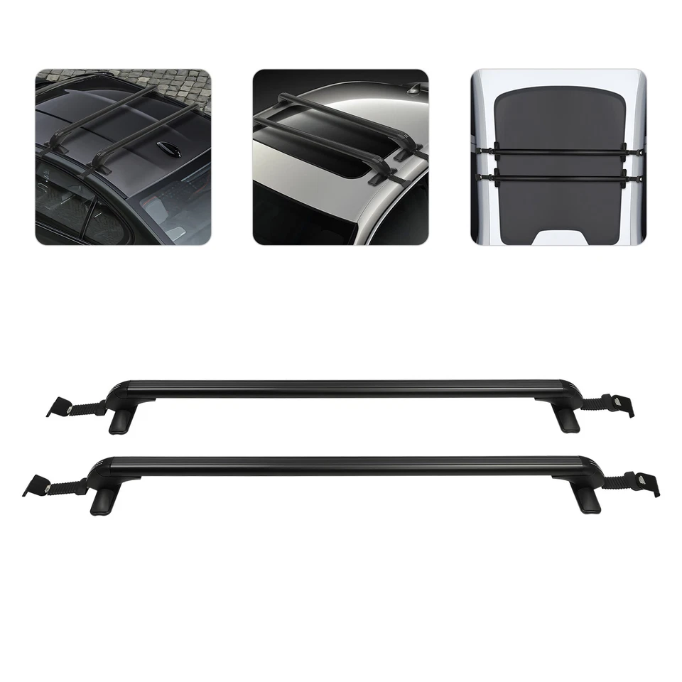 Universal Car Top Roof Rack Cross Bar Luggage Cargo Carrier For 4 5 Door Car Foto 1 de 4