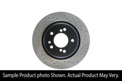 StopTech Sport Drilled Slotted Brake Rotor Rear Left BMW M3 E46 01-06 S54B32 - Image 1 of 4