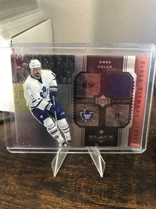 2005-06 Upper Deck Black Diamond - Jersey - Owen Nolan RUBY #083/100! BLUE!!! - Picture 1 of 4