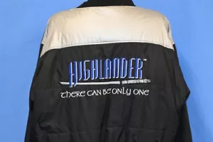 Vintage 90er HIGHLANDER ES KANN NUR EINE TV-SERIE WENDBARE FLEECEJACKE 2XL - Bild 1 von 5