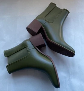 Jeffrey Campbell Rubber Block Heel Rain Boots 8 - Picture 1 of 14