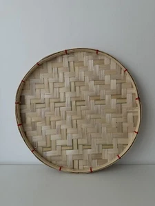 Handwoven Round bamboo Tray | Bilao 41 ⌀ - Picture 1 of 9