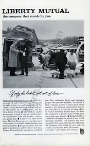 1961 Liberty Gegenseitige Versicherung Autounfall DRUCK ANZEIGE einzigartige Geschenkidee (1656) - Bild 1 von 1