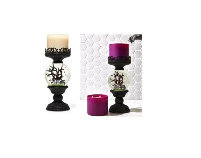 Bath & Body Works PEDESTAL DE CEMENTERIO GLOBO DE AGUA 3 mechas candelabro 2021 nuevo Foto 1 de 4