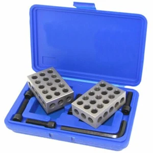 Juego de abrazaderas de molino de ultra precisión 1-2-3 123 bloques kit estuche herramienta maquinista - Imagen 1 de 5