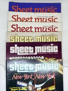Sheet Music Magazine Lot - 1986 - 6 Issues - Picture 1 of 13