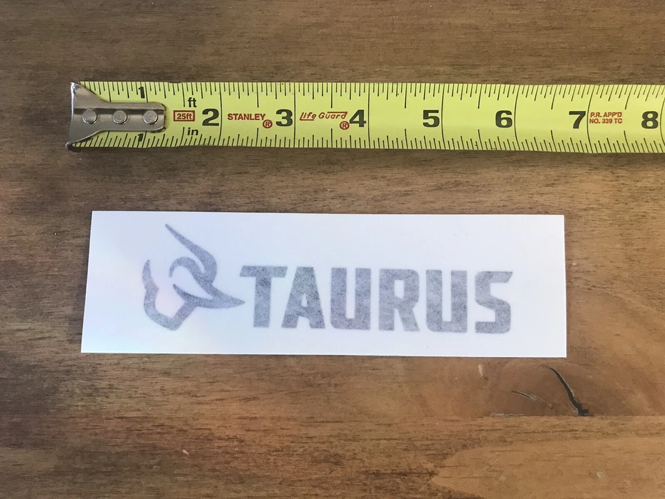 Taurus Firearms Black Die Cut Logo Sticker/ Decal OEM Shot Show 2022  Approx 7” - Image 1 of 1