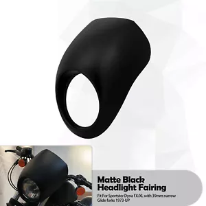 Matte Headlight Fairing Mask Cowl Fit For Harley Sportster XL 883 1995-2022 Dyna - Bild 1 von 13
