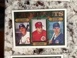 Tarjeta de novato de béisbol 1997 Topps MLB Gabe Álvarez Aaron Boone Kevin Orie #204 - Imagen 1 de 1