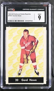 1993-94 Parkhurst Parkie Reprints #PR51 1961-62 #20 Gordie Howe – CGC 9 Mint - Picture 1 of 2