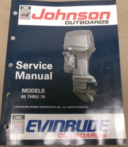 MANUAL DE SERVICIO FUERABORDAS JOHNSON / EVINRUDE PARA MODELOS 60 A 70 HP, PN 508144 - Imagen 1 de 1