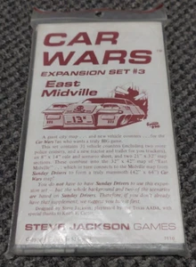East Midville - Car Wars Expansion Set #4 - Steve Jackson Games 1983 - Uncut - Picture 1 of 3