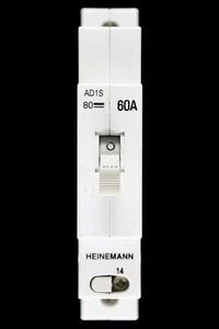 HEINEMANN 60 AMP MCB CIRCUIT BREAKER ADA1S-B9-AO-DN-W-NU-61 ADA1S-Y2-6 AD1S - Picture 1 of 6